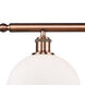 Ballston Athens LED 36 inch Antique Copper Island Light Ceiling Light in Matte White Glass, Ballston