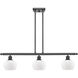 Ballston Fenton LED 36 inch Oil Rubbed Bronze Island Light Ceiling Light in Matte White Glass, Ballston