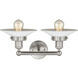Edison Athens 2 Light 15.00 inch Bathroom Vanity Light