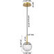 Barrington 1 Light 6 inch Polished Nickel Mini Pendant Ceiling Light