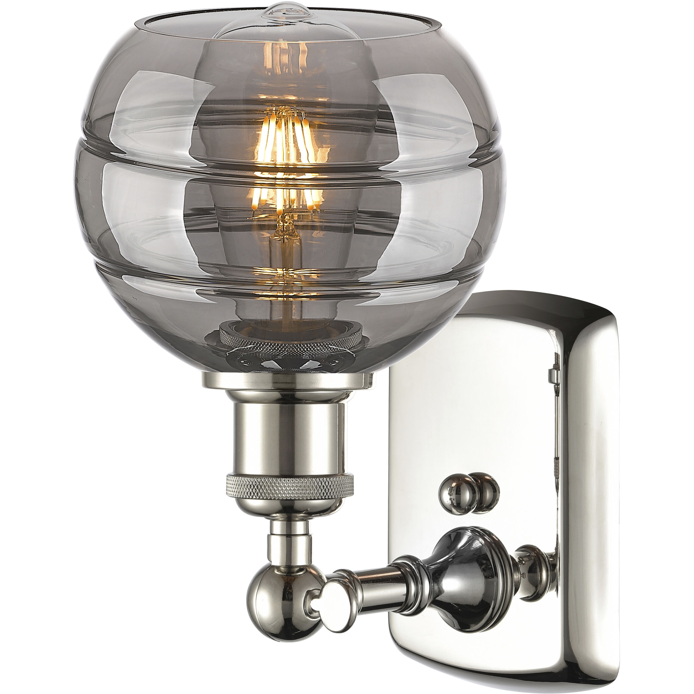 Ballston Rochester 1 Light 5.88 inch Polished Nickel Sconce Wall Light