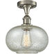 Ballston Gorham LED 9.5 inch Brushed Satin Nickel Flush Mount Ceiling Light in Mica Glass, Ballston