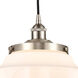Edison Bullet 1 Light 12 inch Brushed Satin Nickel Mini Pendant Ceiling Light