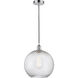 Edison Athens Twisted Swirl 1 Light 12 inch Polished Chrome Mini Pendant Ceiling Light