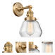 Franklin Restoration Fulton 1 Light 7 inch Brushed Brass Sconce Wall Light in Clear Glass, Franklin Restoration