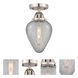 Nouveau 2 Geneseo LED 7 inch Brushed Satin Nickel Semi-Flush Mount Ceiling Light