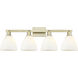 Arcadia Bristol 4 Light 35 inch Antique Brass Bath Vanity Light Wall Light