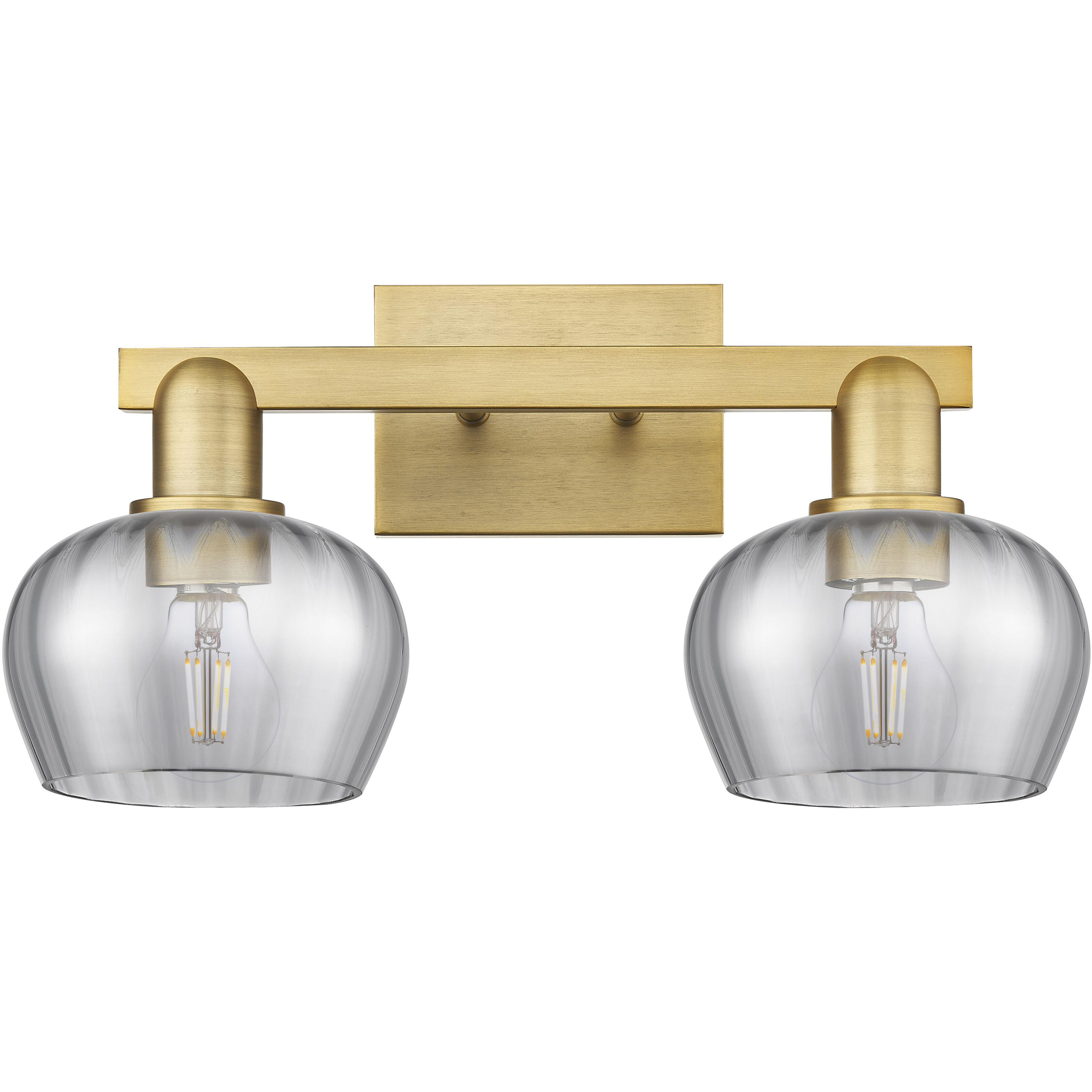 Arcadia Fenton 2 Light 17.5 inch Brushed Brass Bath Vanity Light Wall Light