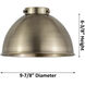 Ballston Urban LED 48.13 inch Antique Copper Island Light Ceiling Light
