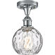Ballston Athens Water Glass 1 Light 6 inch Polished Chrome Semi-Flush Mount Ceiling Light