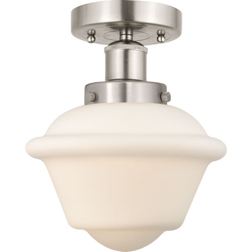 Oxford 1 Light 6.5 inch Brushed Satin Nickel Semi-Flush Mount Ceiling Light