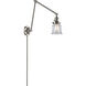 Small Canton 30 inch 60.00 watt Satin Nickel Swing Arm Wall Light, Franklin Restoration