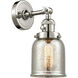 Franklin Restoration Small Bell LED 5 inch Polished Nickel Sconce Wall Light, Franklin Restoration