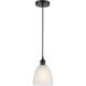 Edison Castile 1 Light 6 inch Matte Black Mini Pendant Ceiling Light