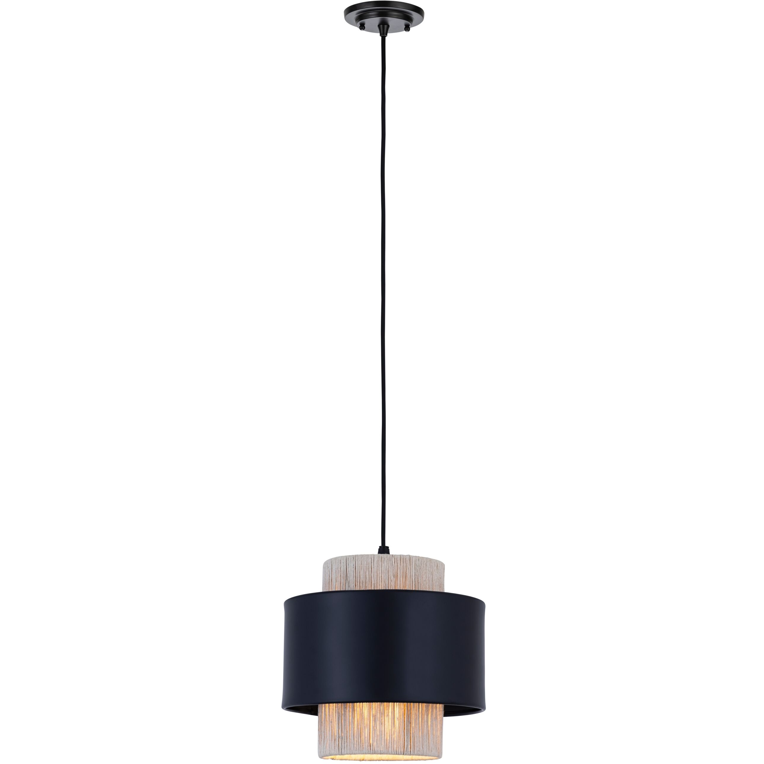 Mesa 1 Light 8.25 inch Matte Black Pendant Ceiling Light