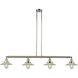 Franklin Restoration Halophane 4 Light 53.13 inch Island Light