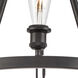 Ballston Saloon 3 Light 20 inch Matte Black Chandelier Ceiling Light in Bulb Not Included, Ballston