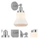 Bellmont 1 Light 6.5 inch Polished Chrome Sconce Wall Light