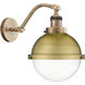 Franklin Restoration Hampden 1 Light 9 inch Brushed Brass Sconce Wall Light in Clear Glass