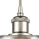 Ballston Clymer 1 Light 4 inch Polished Nickel Mini Pendant Ceiling Light in Clear Glass, Ballston