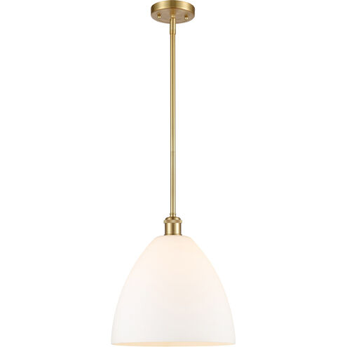 Ballston Dome 1 Light 12 inch Satin Gold Mini Pendant Ceiling Light