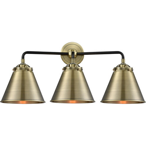 Nouveau Appalachian 3 Light 26 inch Black Antique Brass Bath Vanity Light Wall Light, Nouveau