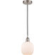Edison Belfast LED 6 inch Brushed Satin Nickel Mini Pendant Ceiling Light