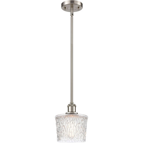 Ballston Niagra LED 6.5 inch Brushed Satin Nickel Pendant Ceiling Light, Ballston