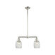 Franklin Restoration Colton 2 Light 22 inch Polished Nickel Chandelier Ceiling Light, Franklin Restoration
