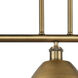 Ballston Dome LED 38.5 inch Brushed Brass Island Light Ceiling Light