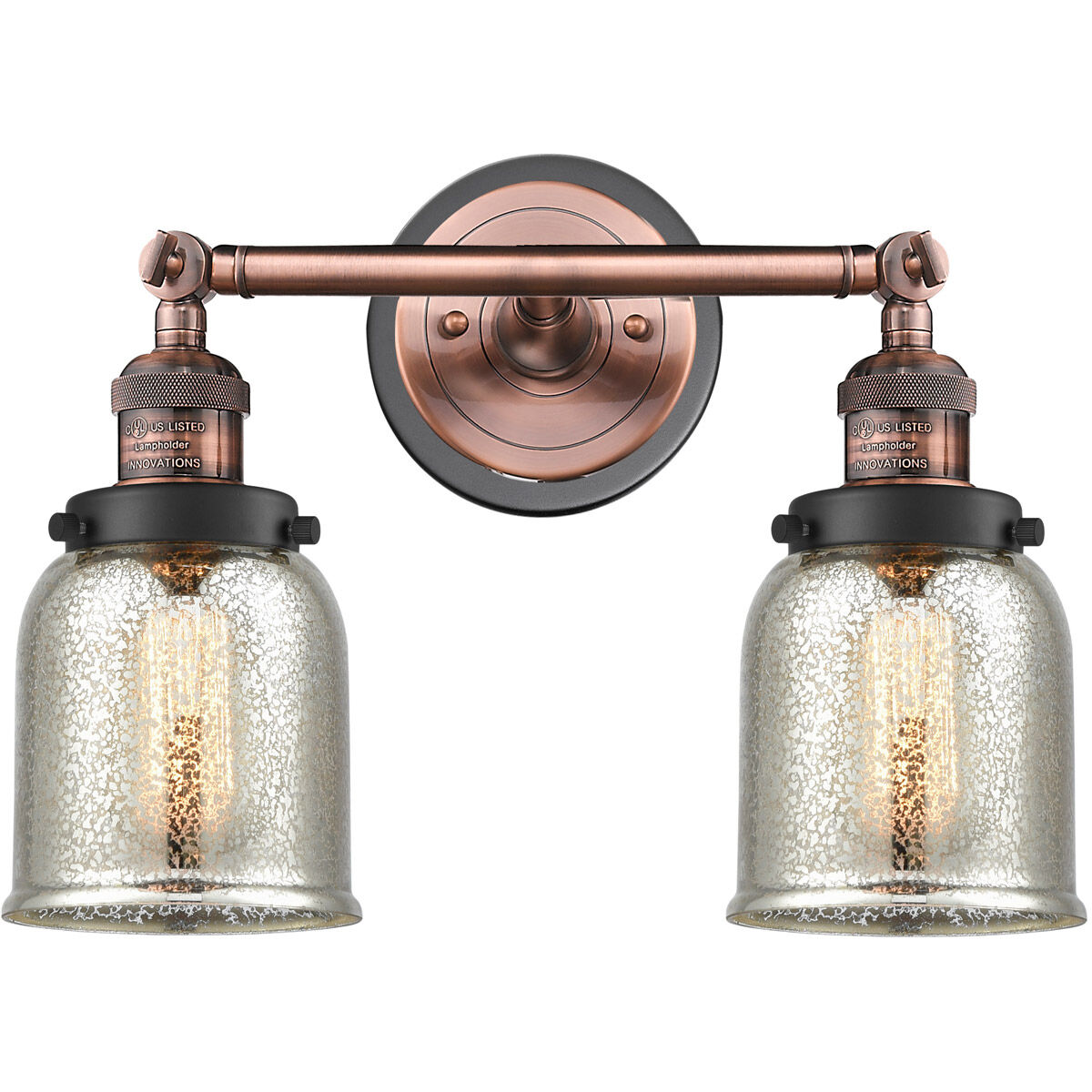 Antique copper sale vanity light
