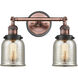 Franklin Restoration Small Bell 2 Light 15.00 inch Bathroom Vanity Light