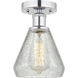 Edison Conesus 1 Light 6 inch Brushed Satin Nickel Flush Mount Ceiling Light
