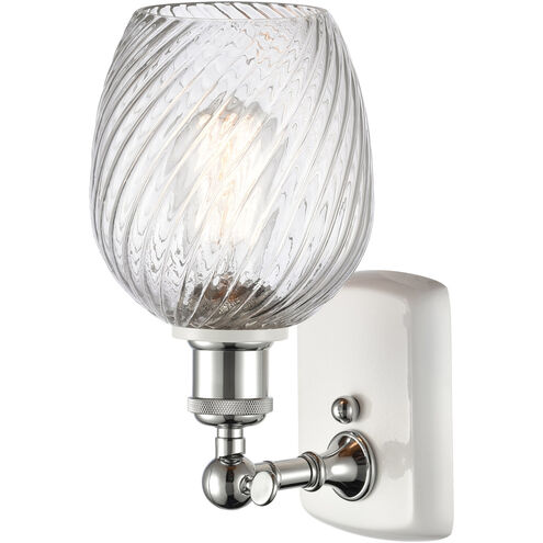 Ballston Salina LED 5 inch White and Polished Chrome Sconce Wall Light, Ballston
