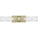 Ballston Urban 2 Light 24 inch Antique Brass Bath Vanity Light Wall Light in Deco Swirl Glass