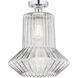 Edison Springwater 1 Light 12 inch Brushed Satin Nickel Flush Mount Ceiling Light