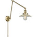 Halophane 30 inch 60.00 watt Antique Brass Swing Arm Wall Light, Franklin Restoration