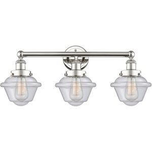 Oxford 3 Light 24.5 inch Polished Nickel Bath Vanity Light Wall Light in Seedy