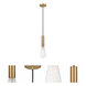 Ballston Edison LED 3.75 inch Brushed Brass Mini Pendant Ceiling Light