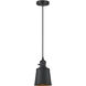 Franklin Restoration Addison LED 5 inch Matte Black Mini Pendant Ceiling Light