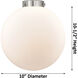 Nouveau 2 Beacon 1 Light 10 inch Brushed Satin Nickel Mini Pendant Ceiling Light in Incandescent, Seedy