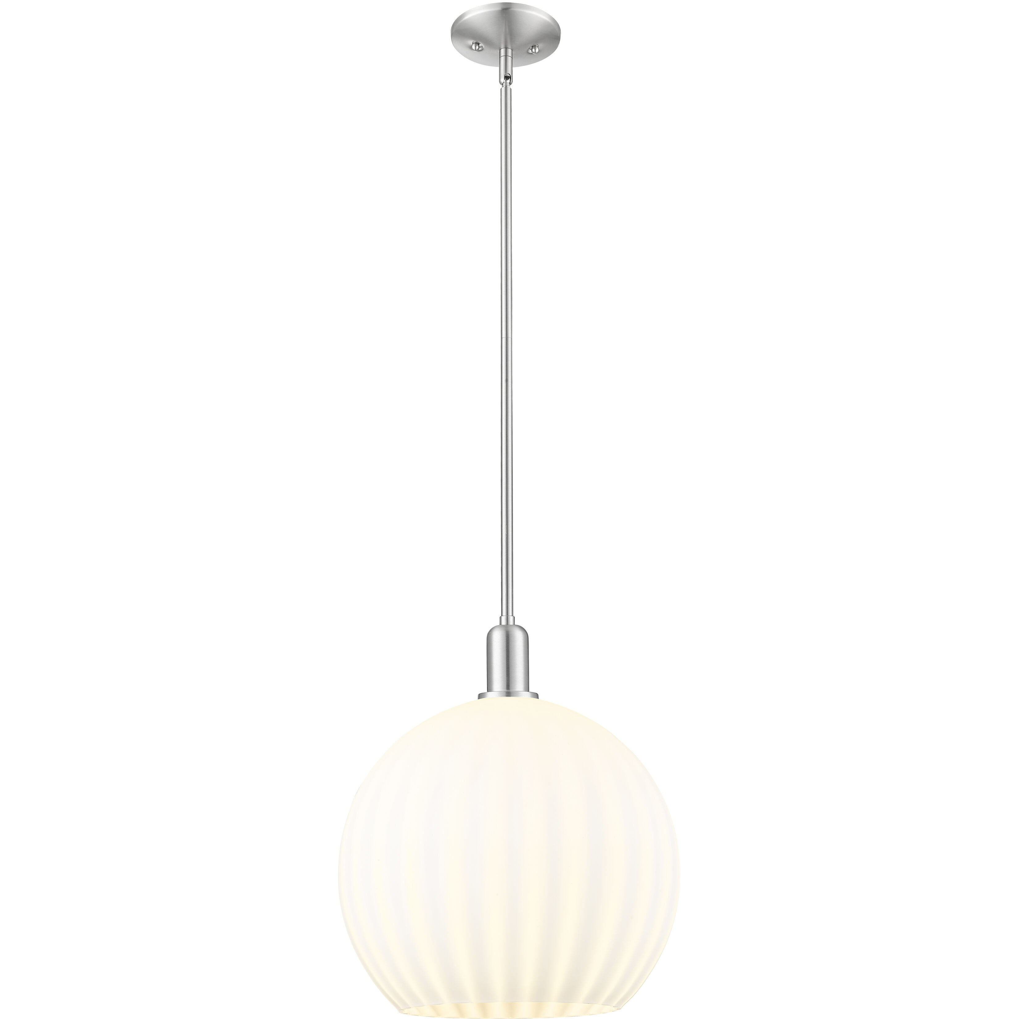 Arcadia White Venetian 1 Light 13.75 inch Mini Pendant