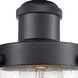 Dover 1 Light 6.5 inch Matte Black Semi-Flush Mount Ceiling Light