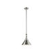 Franklin Restoration Briarcliff LED 10 inch Polished Nickel Mini Pendant Ceiling Light, Franklin Restoration