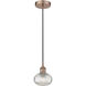 Edison Ithaca 1 Light 6 inch Antique Copper Cord Hung Mini Pendant Ceiling Light