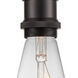 Ballston Edison LED 3.75 inch Oil Rubbed Bronze Mini Pendant Ceiling Light, Ballston