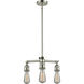 Franklin Restoration Bare Bulb LED 15 inch Polished Nickel Chandelier Ceiling Light