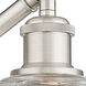 Ballston Athens Deco Swirl LED 8 inch Brushed Satin Nickel Sconce Wall Light
