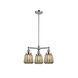 Franklin Restoration Chatham LED 24 inch Polished Chrome Chandelier Ceiling Light in Mercury Glass, Franklin Restoration