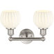 Edison White Venetian 2 Light 15.00 inch Bathroom Vanity Light